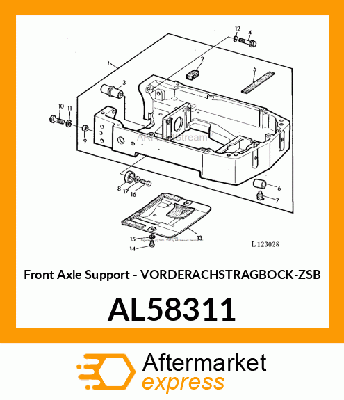 Front Axle Support - VORDERACHSTRAGBOCK-ZSB AL58311