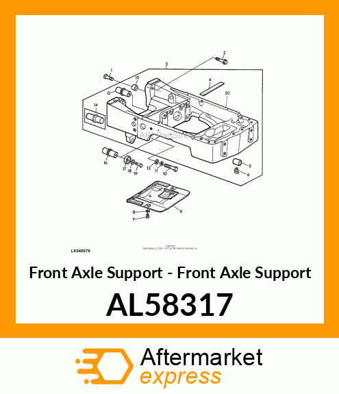 Front Axle Support AL58317