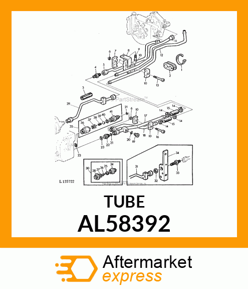 LINE OIL,ASSY. AL58392