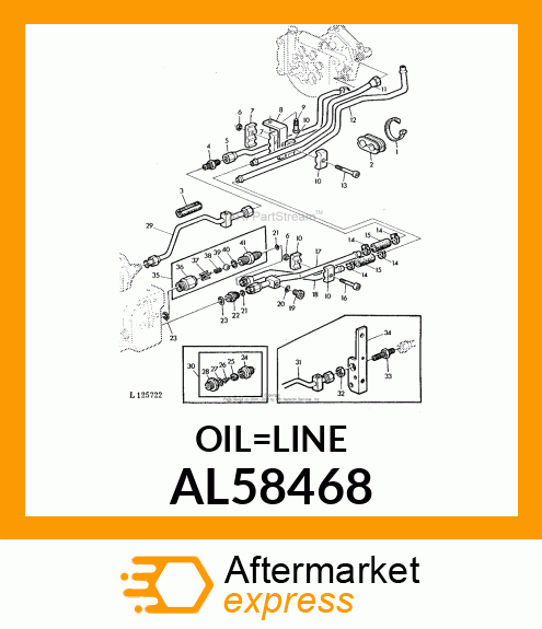 OIL LINE ASSY. AL58468