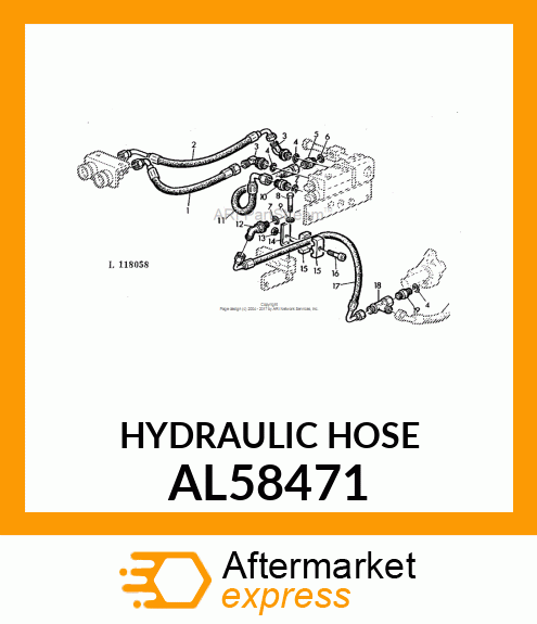 HYDRAULIC HOSE AL58471