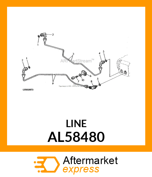 OIL LINE AL58480