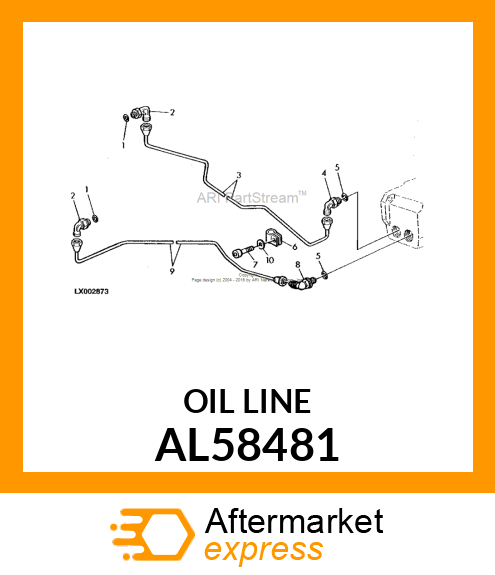 OIL LINE AL58481