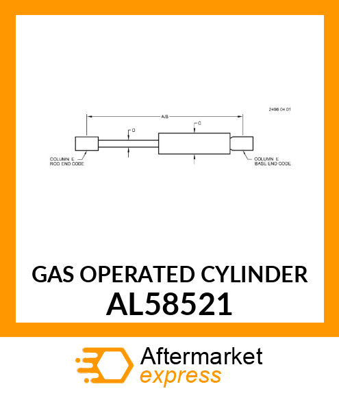 GAS OPERATED CYLINDER AL58521