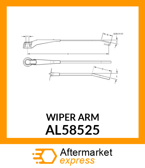 WIPER ARM AL58525