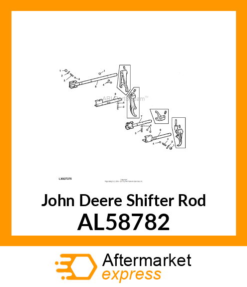 Shifter Rod AL58782