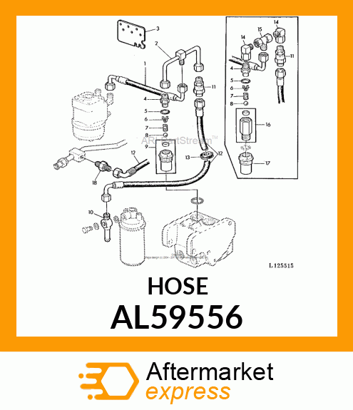 HYDRAULIC HOSE AL59556