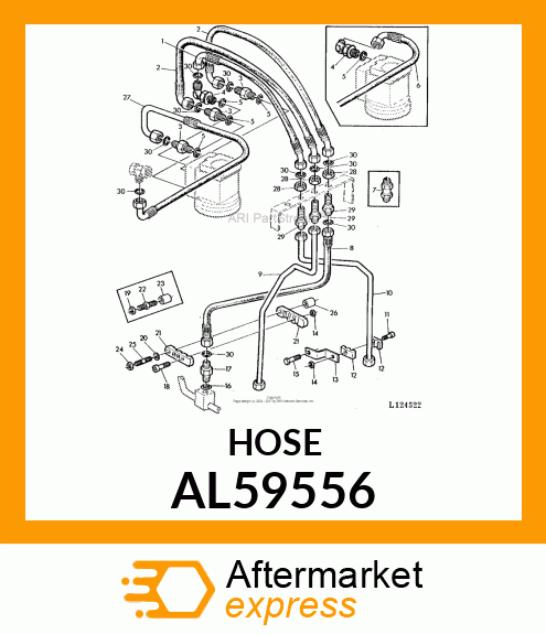 HYDRAULIC HOSE AL59556