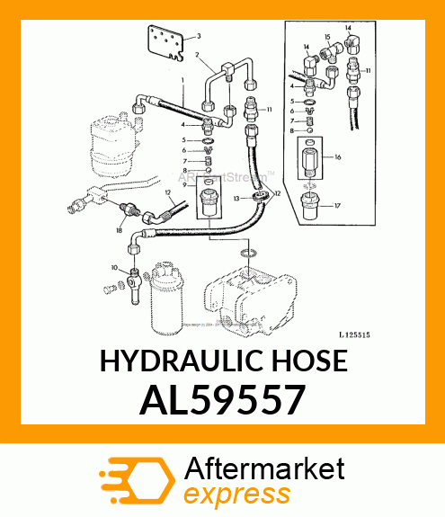 HYDRAULIC HOSE AL59557