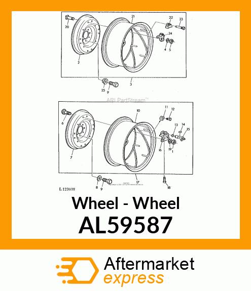 Wheel - Wheel AL59587