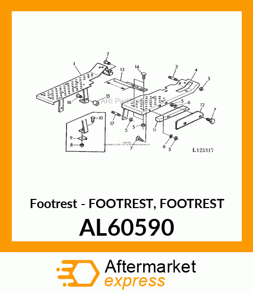 Footrest AL60590