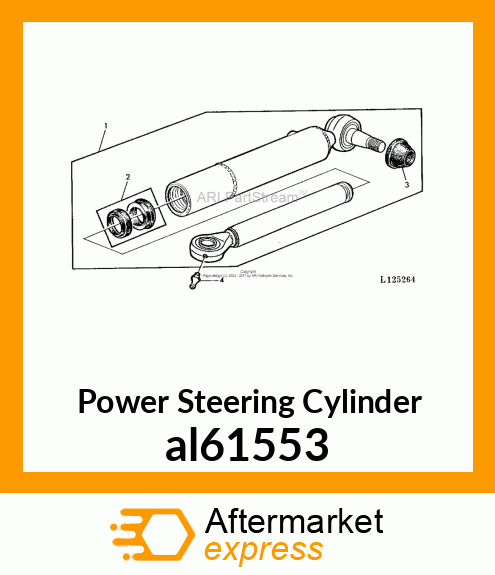 HYDRAULIC CYLINDER,STEERING al61553