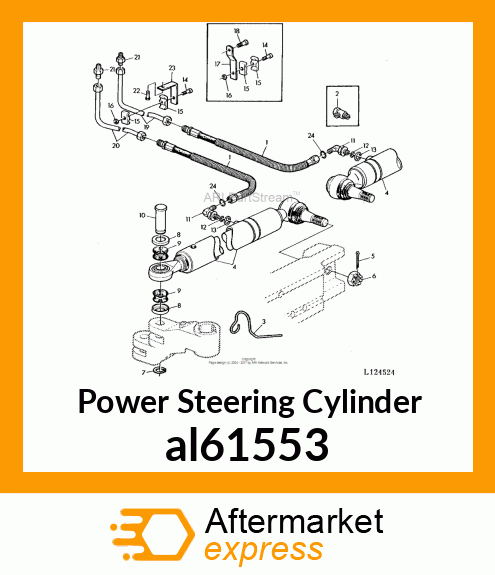 HYDRAULIC CYLINDER,STEERING al61553