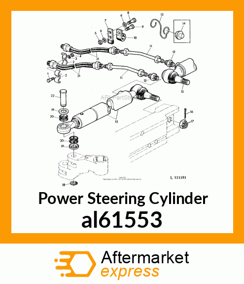 HYDRAULIC CYLINDER,STEERING al61553