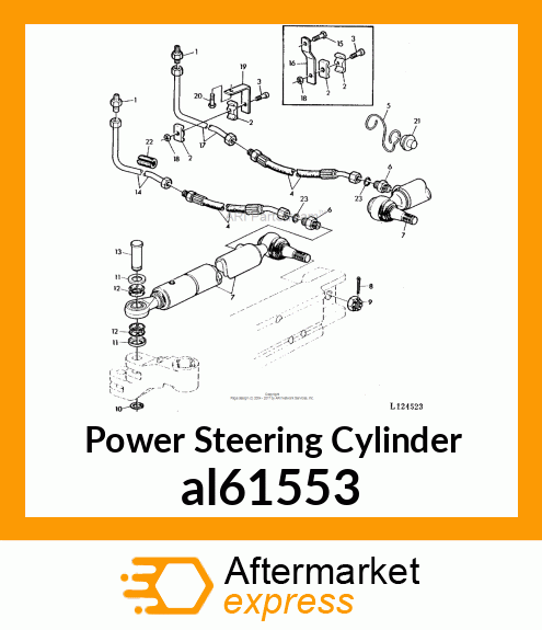 HYDRAULIC CYLINDER,STEERING al61553