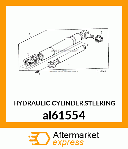 HYDRAULIC CYLINDER,STEERING al61554