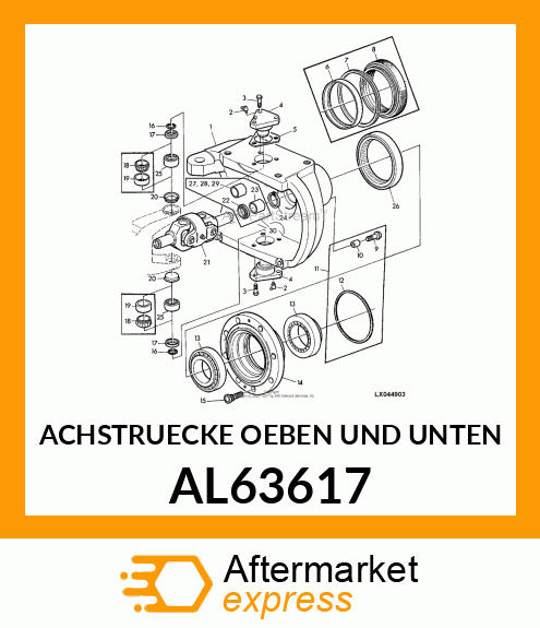 ACHSTRUECKE OEBEN UND UNTEN AL63617