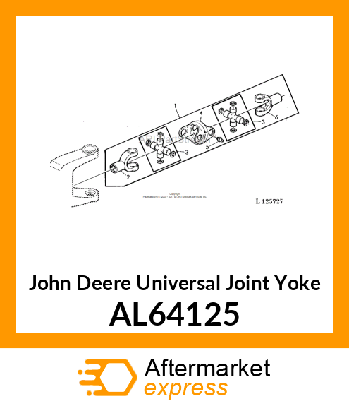 UNIVERSAL JOINT YOKE AL64125