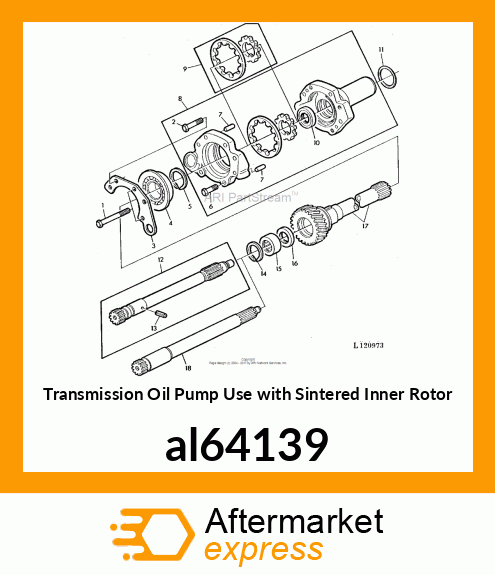 TRANSMISSION OIL PUMP ASSY. WITH al64139