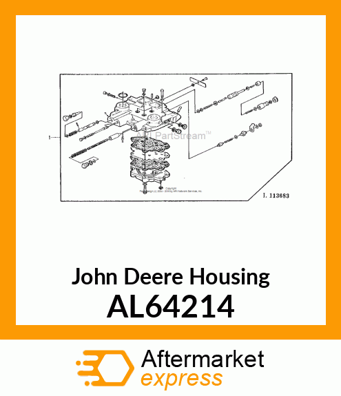 HOUSING, CLUTCH STEERING VALVE HSG. AL64214