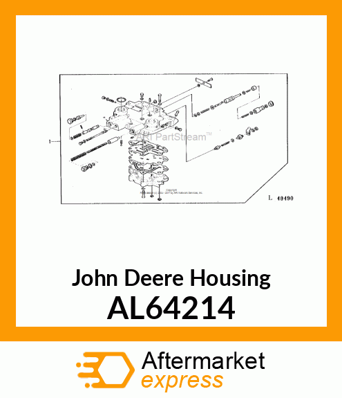 HOUSING, CLUTCH STEERING VALVE HSG. AL64214
