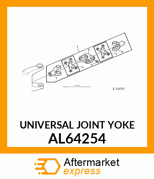 UNIVERSAL JOINT YOKE AL64254