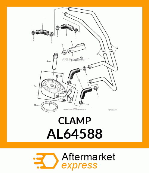 CLAMP, HOSE 20 AL64588