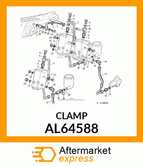 CLAMP, HOSE 20 AL64588