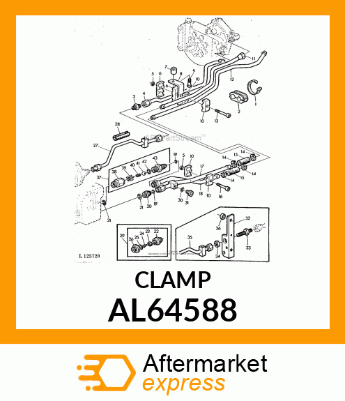 CLAMP, HOSE 20 AL64588