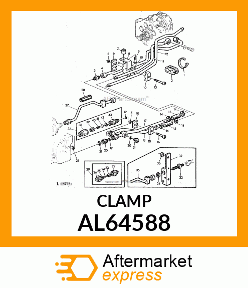 CLAMP, HOSE 20 AL64588