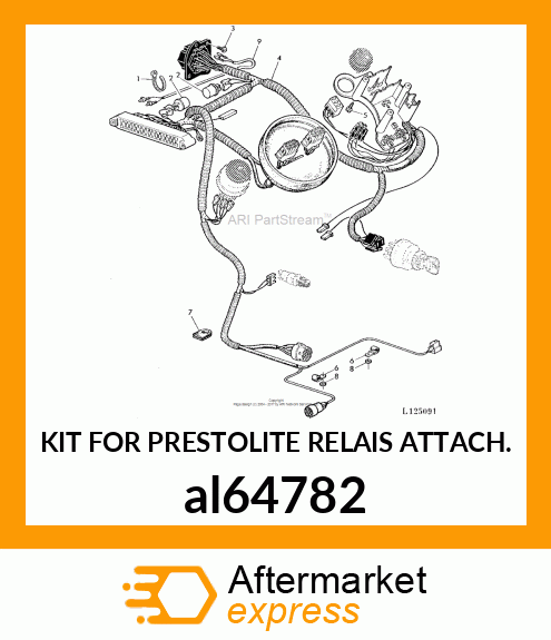 KIT FOR PRESTOLITE RELAIS ATTACH. al64782