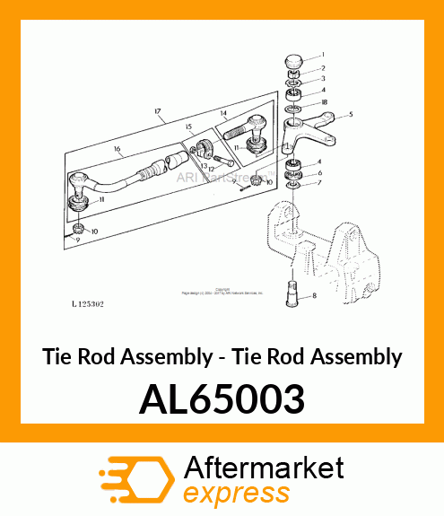 Tie Rod Assembly - Tie Rod Assembly AL65003