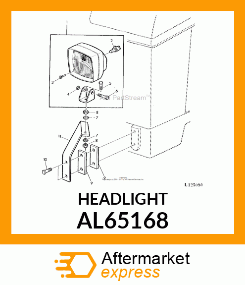 HEADLIGHT AL65168