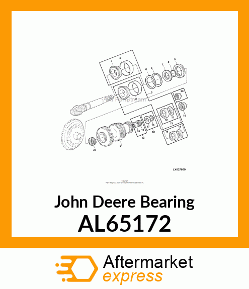 FOR DIFFERENTIAL SHAFT, DRIVE AL65172