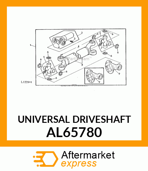UNIVERSAL DRIVESHAFT AL65780