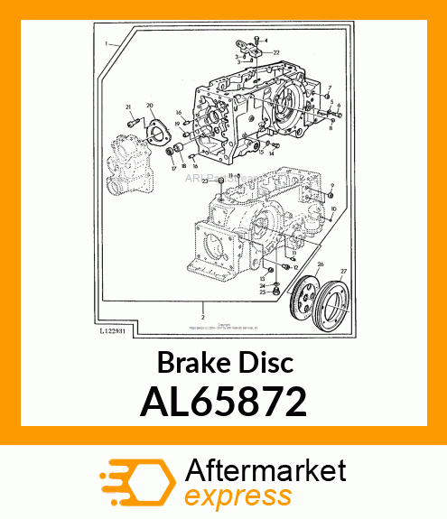 BRAKE DISK, BRAKE DISK AL65872