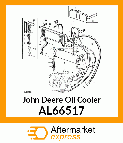 OIL COOLER AL66517