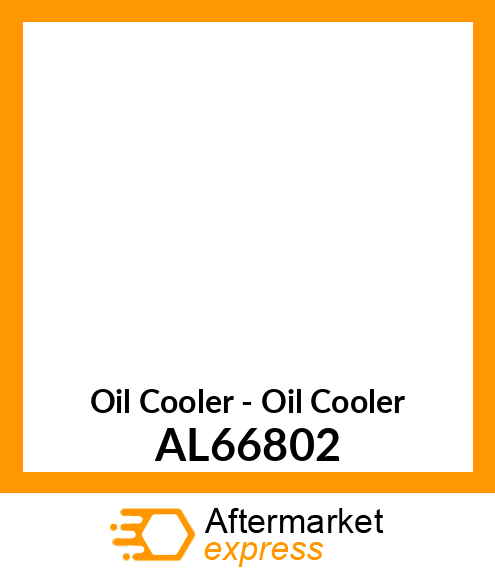 Oil Cooler - Oil Cooler AL66802