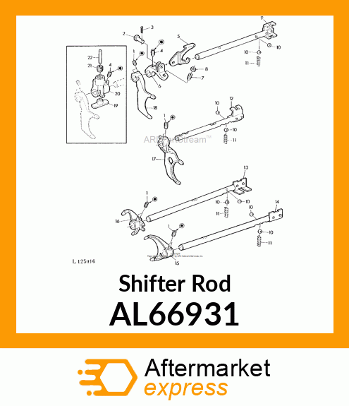 Shifter Rod AL66931