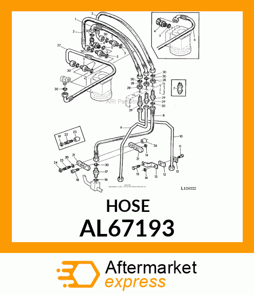 HYDRAULIC HOSE AL67193