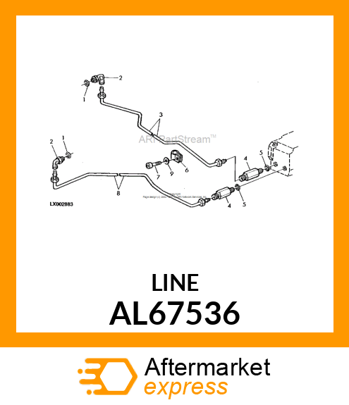 OIL LINE AL67536