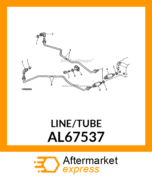 OIL LINE AL67537