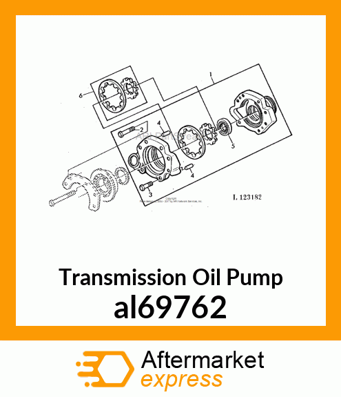 TRANSMISSION OIL PUMP ASSY. WITH al69762