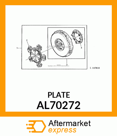 CLUTCH DISK W/ MIBA AL70272