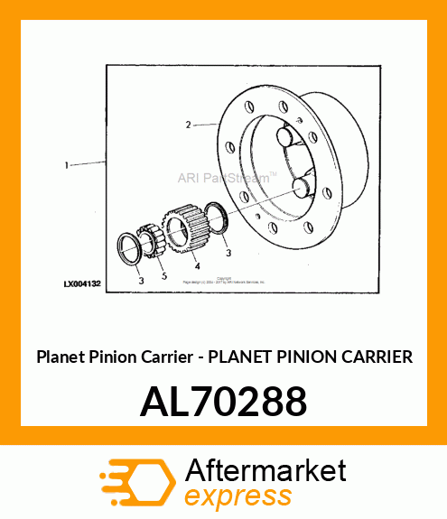 Planet Pinion Carrier - PLANET PINION CARRIER AL70288