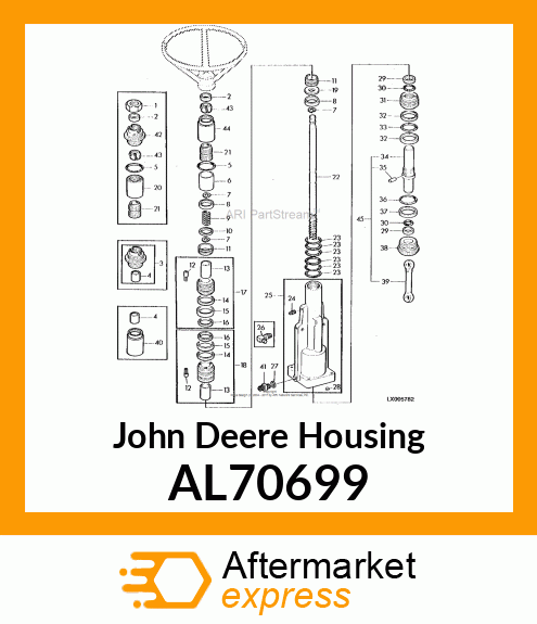 HOUSING,STEERING VALVE,ASSY. AL70699