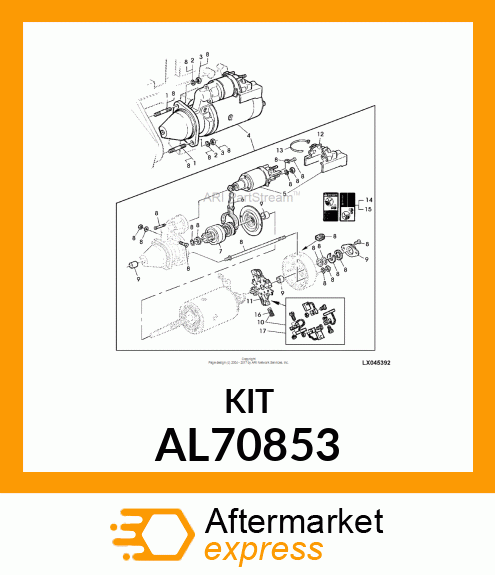 CARBON BRUSH CONDUCTOR KIT FOR STAR AL70853