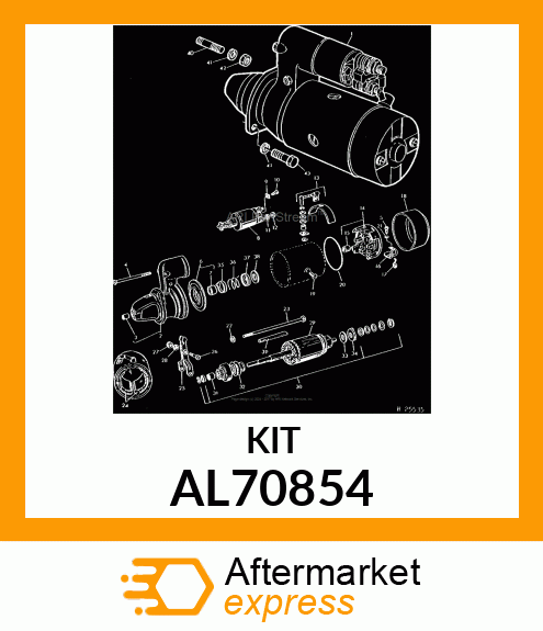 BEARING BUSHING KIT FOR STARTER AL70854