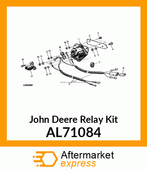 KIT FOR PRESTOLITE RELAIS ATTACH. AL71084