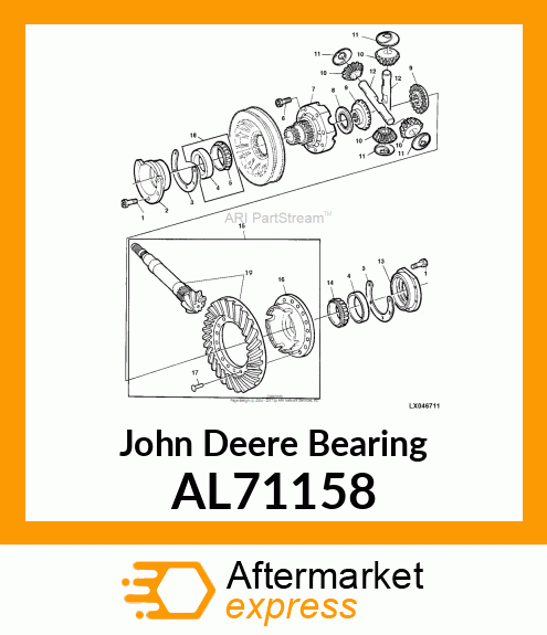 ROLLER BEARING, ASSY AL71158